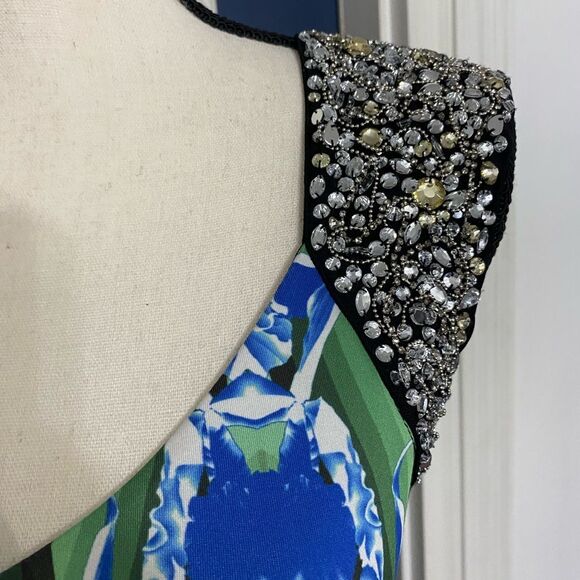 Rare Bebe addiction body on dress embellished shoulders Size Small - Picture 3 of 6